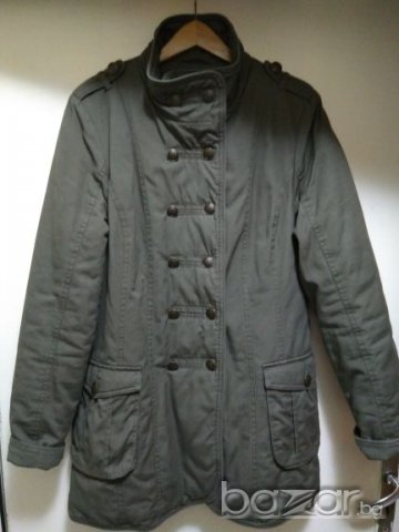 Шуба,тип "парка",в цвят "каки",на Cashe&Cashe., снимка 3 - Палта, манта - 20505958