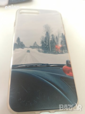 Силиконов кейс с принт зимно пътешествие за iPhone 7 Plus 8 Plus, снимка 3 - Калъфи, кейсове - 26130983