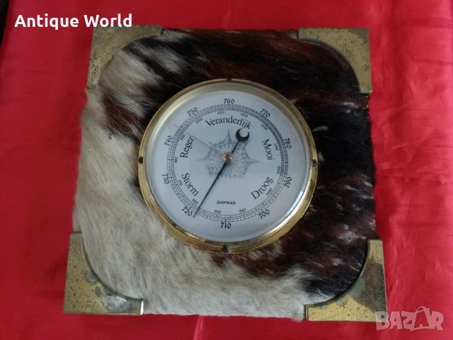 Стенен Немски БАРОМЕТЪР с Ярешка Козина