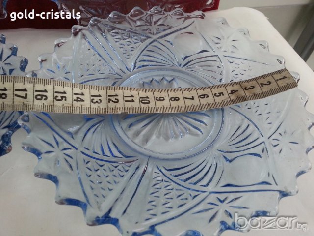 стъклени чинии цветно стъкло , снимка 7 - Антикварни и старинни предмети - 19592931