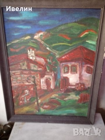 стара картина-пейзаж, снимка 2 - Картини - 22127141