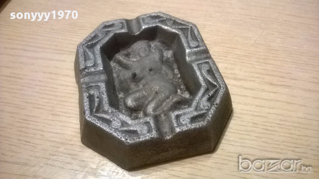 Пепелник с гола дама-бронз 12/11см, снимка 6 - Антикварни и старинни предмети - 16008606