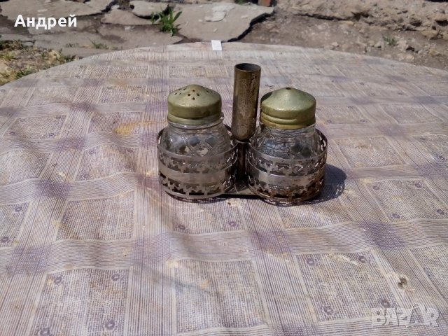 Стара солница #2, снимка 3 - Антикварни и старинни предмети - 21887681