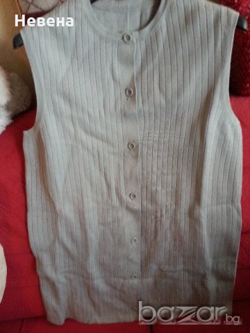 Елек светлосив, снимка 3 - Жилетки - 19505406