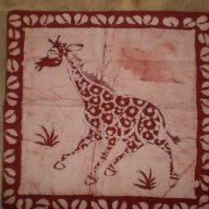  Калъфка за възглавница в техника батик-жираф, снимка 11 - Спално бельо - 18128354