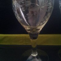 Три вида по четири чаши за концентрат стъклени от едно време, снимка 9 - Чаши - 24084318