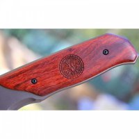 Сгъваем нож с дървени чирени и клипс за закачане на колан - Browning DA30 - 101 х 225, снимка 3 - Ножове - 25472968