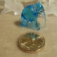Фигурки миниатюрни слончета матов кристал, снимка 7 - Колекции - 19344906