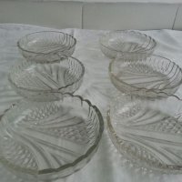  Руски стъклени чинии купички, снимка 3 - Антикварни и старинни предмети - 23832802