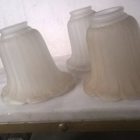 три стъкла за полилей,нощна лампа, снимка 1 - Настолни лампи - 24631620