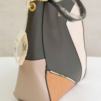 Дамска чанта в тъмносиво, екрю и охра марка Miss Lulu , снимка 2 - Чанти - 22360818