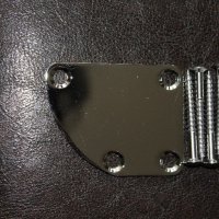 Хромиран заоблен тип нек плейт  neckplate,custom, снимка 1 - Китари - 21053768