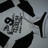 Solution– блуза, тип туника, суитчър в бяло и черно – 8 години, снимка 2 - Детски Блузи и туники - 24057421