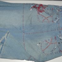 Дънкова пола – Design Jeans – L размер, снимка 10 - Поли - 22449122