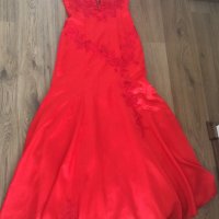 Официална/елегантна червена рокля, снимка 1 - Рокли - 21597395