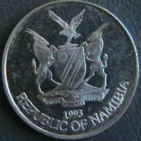 50 цента 1993, Намибия, снимка 2 - Нумизматика и бонистика - 25452097