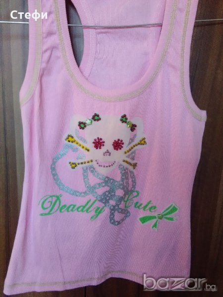 Розов потник с череп, снимка 1