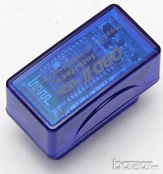Super mini ELM327 OBD2 Bluetooth интерфейс за диагностика на автомобили, снимка 1