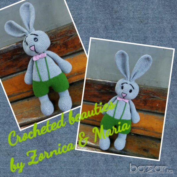 Плетена играчка Заек, снимка 1