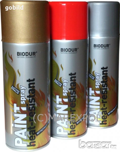 ПРОФЕСИОНАЛЕН Термоустойчив спрей сребърен +600°С  Полша, снимка 1