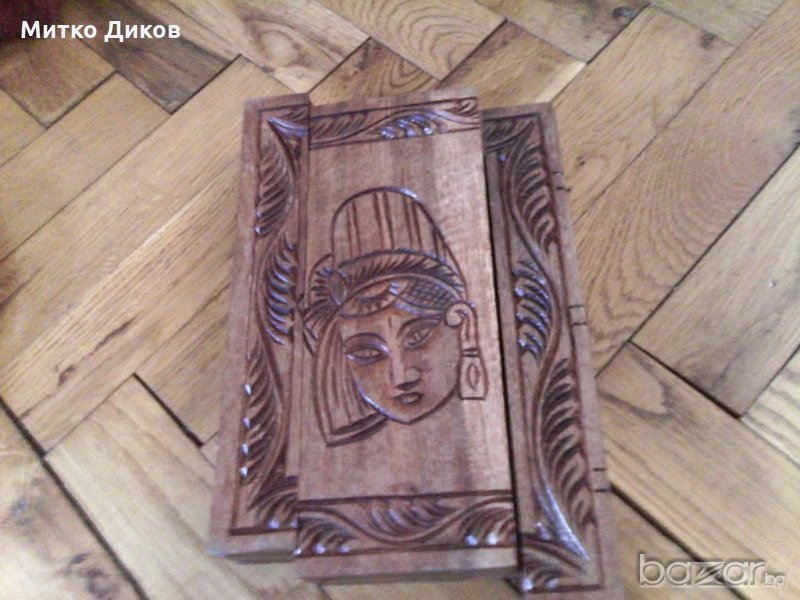 Дърворезба с две лица, снимка 1