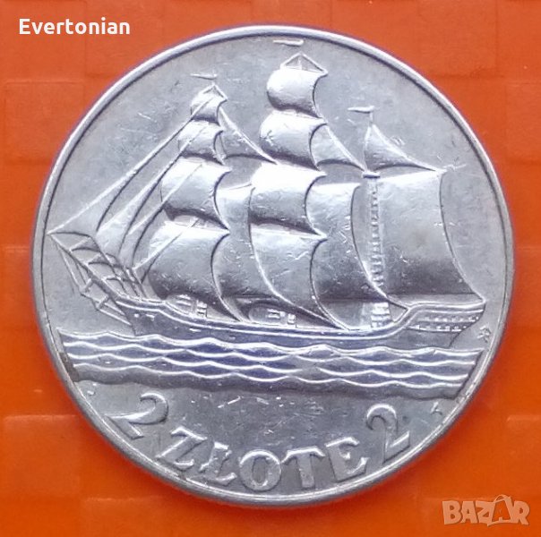 Полша 2 злоти 1936 юбилейна сребро, снимка 1