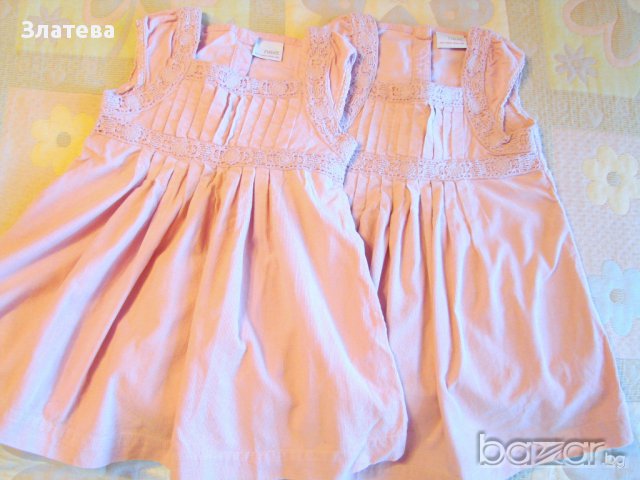 Розови роклички - сукманчета NEXT 18-24 м. 22 лв общо, снимка 1