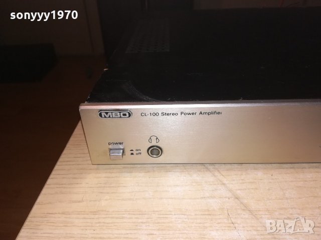 mbo cl100 stereo power amplifier-made in korea, снимка 3 - Ресийвъри, усилватели, смесителни пултове - 21580349