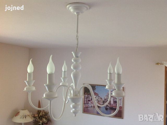 Шаби шик аплик с абажур-Бял ,модерна класическа винтидж лампа за стена с шапка,винтидж, снимка 10 - Лампи за стена - 22892605
