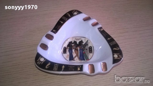 Egypt-13/13/13см-оригинален пепелник от египет, снимка 6 - Антикварни и старинни предмети - 15869546