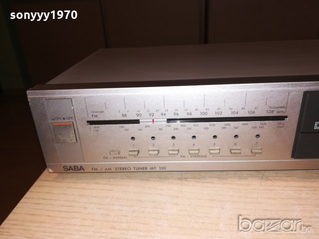 saba mt150-stereo tuner-внос франция, снимка 9 - Ресийвъри, усилватели, смесителни пултове - 21375499