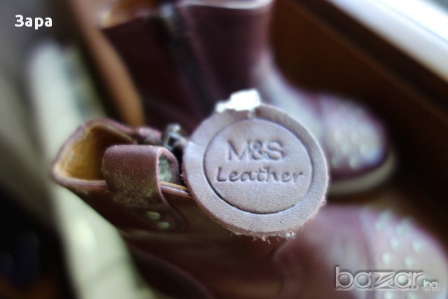 нови кожени ботуши Marks & Spencer, 20,5ти номер, снимка 3 - Детски боти и ботуши - 11747535