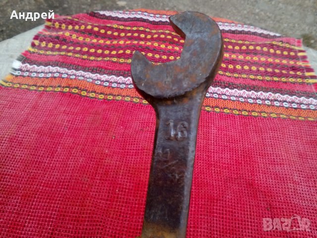 Стар гаечен ключ №16, снимка 4 - Антикварни и старинни предмети - 23138110