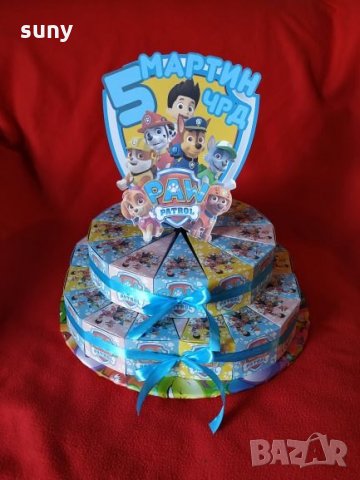 Картонена торта Пес Патрул 96, снимка 3 - Други - 25646864