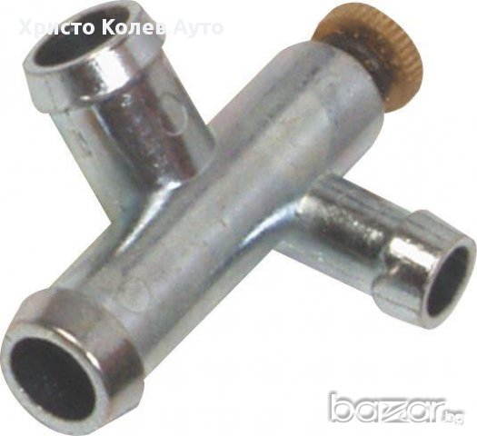 Тройник метален с пробка KR224