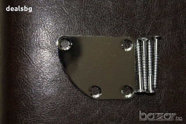 Хромиран заоблен тип нек плейт  neckplate,custom, снимка 1 - Китари - 21053768