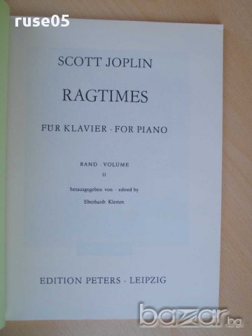 Книга "RAGTIMES FÜR KLAVIER - II - SCOTT JOPLIN" - 78 стр., снимка 2 - Специализирана литература - 15169235