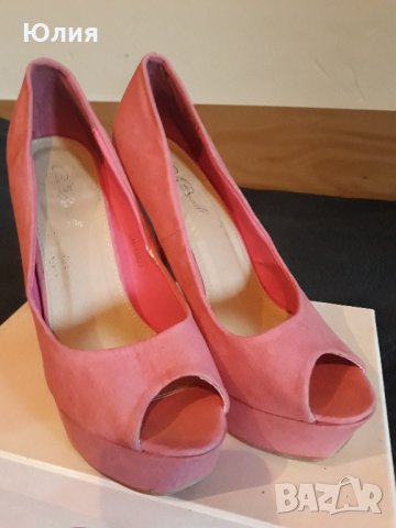 Обувки отворени -розови, снимка 3 - Дамски обувки на ток - 25735495