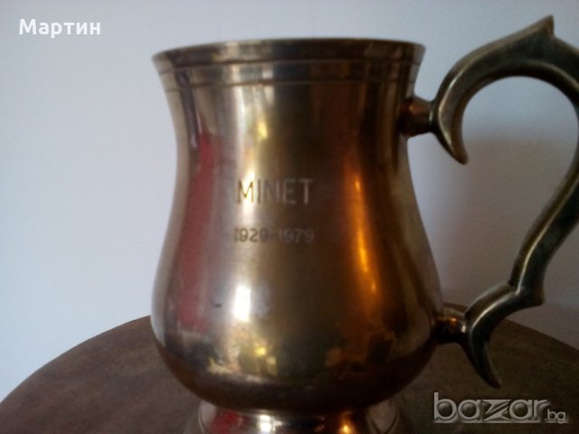 Посребрена масивна стара - Халба ( 777881) , снимка 2 - Други стоки за дома - 18294418