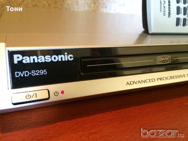 Panasonic DVD S295, MP3,WMA DIVX, снимка 2 - Плейъри, домашно кино, прожектори - 18348411