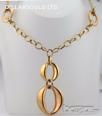 Златно колие с обеци- Италия