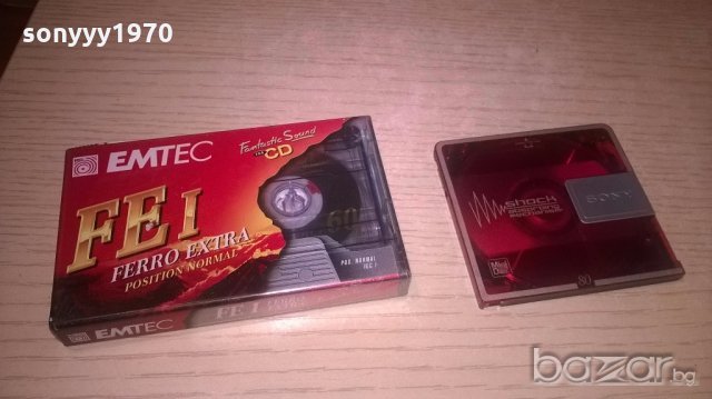 emtec & sony cassette/mini disc, снимка 4 - Аудио касети - 19389704