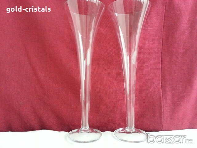 две кристални високи ритуални чаши, снимка 2 - Чаши - 20121770