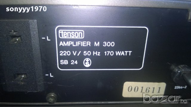 tenson m300l-tuner i tenson m300 amplifier-тунер и усилвател, снимка 7 - Ресийвъри, усилватели, смесителни пултове - 10324341