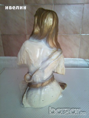 стара статуетка на момиче, снимка 3 - Антикварни и старинни предмети - 10625697