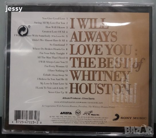 Whitney Houston - The best of, снимка 2 - CD дискове - 21618442