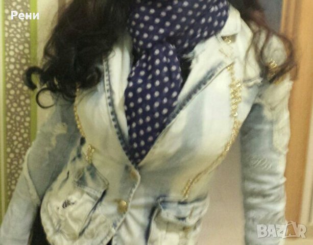 Дамски дънков супер секси костюм с камъчета , снимка 8 - Дънки - 21519285