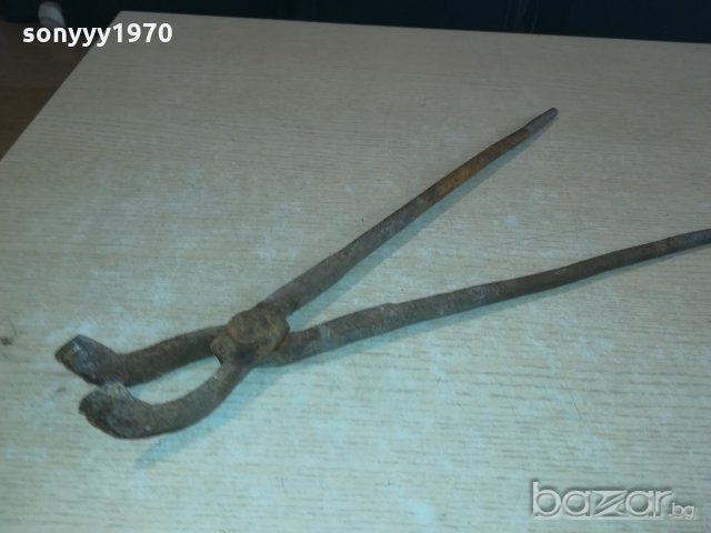поръчани-извити ковашки клещи-47см, снимка 5 - Клещи - 21094525