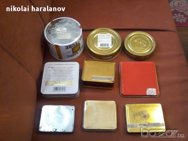 Колекция метални кутийки от пурички и тютюн, снимка 2 - Други ценни предмети - 13912353