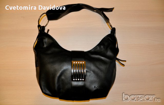 Черна кожена чанта - мека Weiyena, снимка 1 - Чанти - 17206935